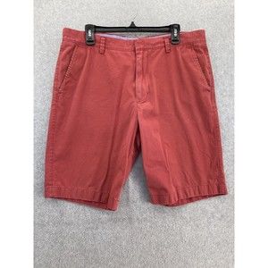 J. Crew Factory Red Flat Front Men Shorts